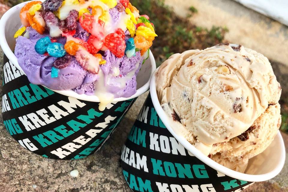 Ube & Mocha Almond Fudge