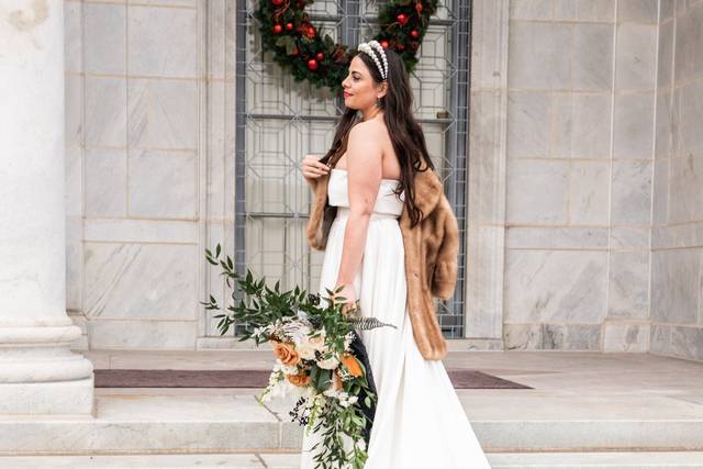 Guest-of-honor on stairs