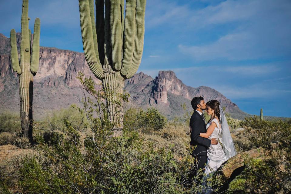 Couple in the desert