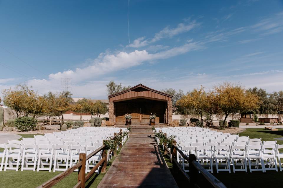 Barn Ceremony Aisle