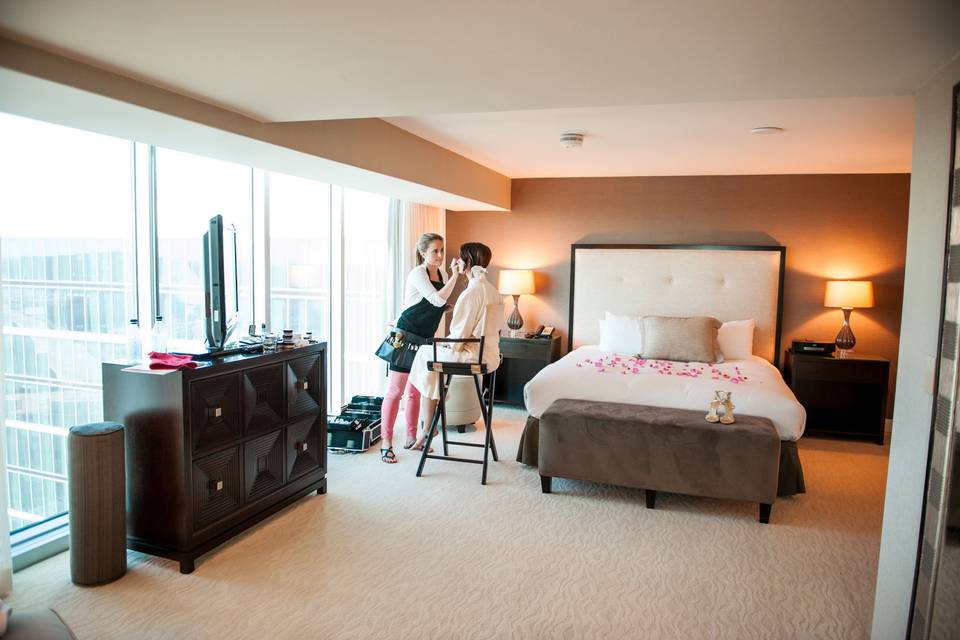Bride Getting Ready