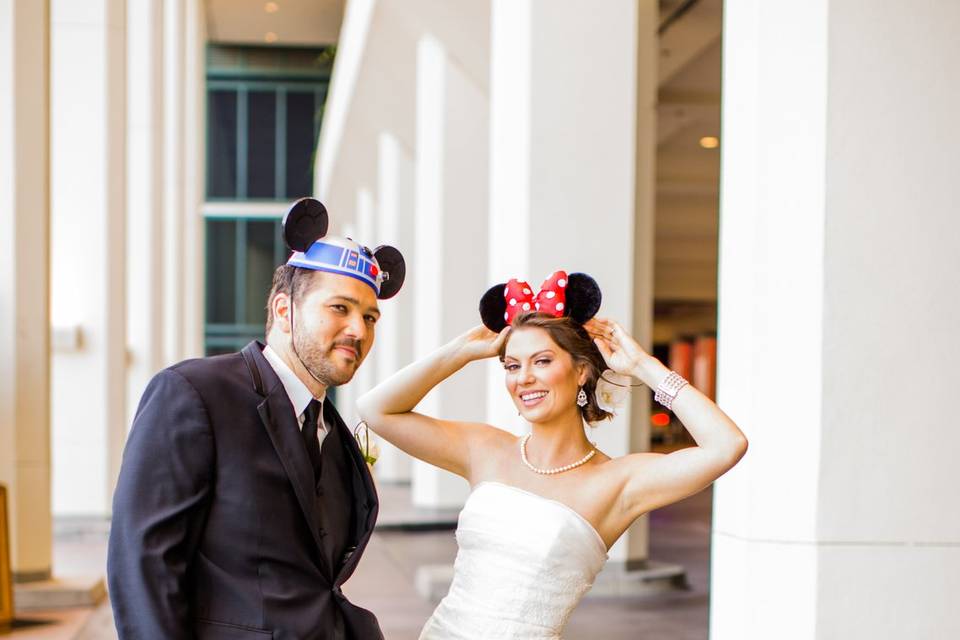 Bride and Groom Mickey Ears