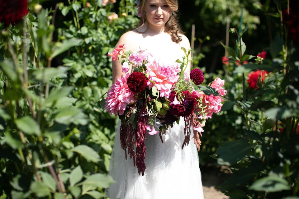 Summer bridal bouquet