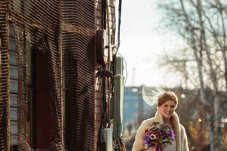 Walking bride