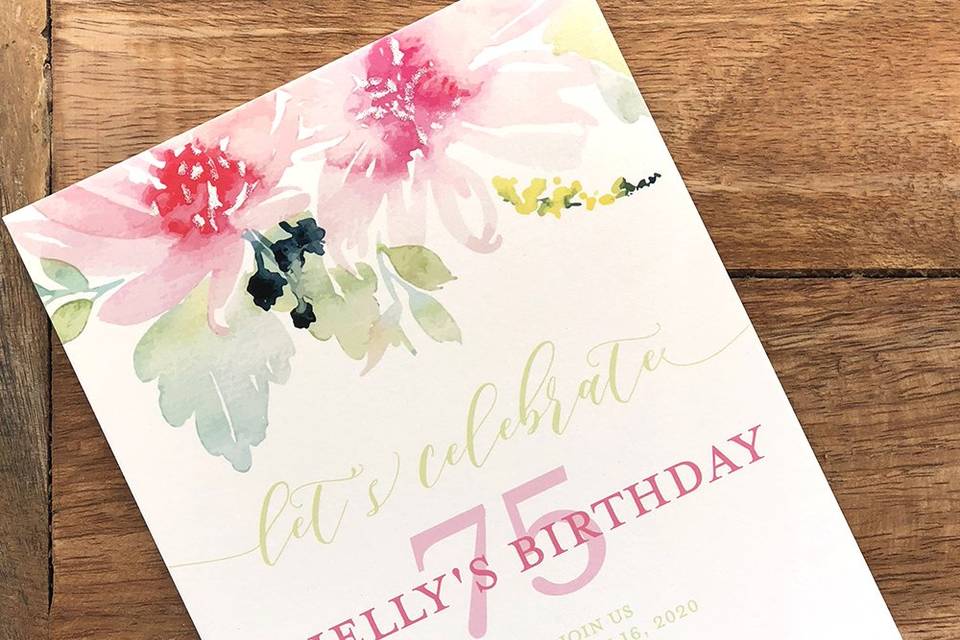 Pastel party florals