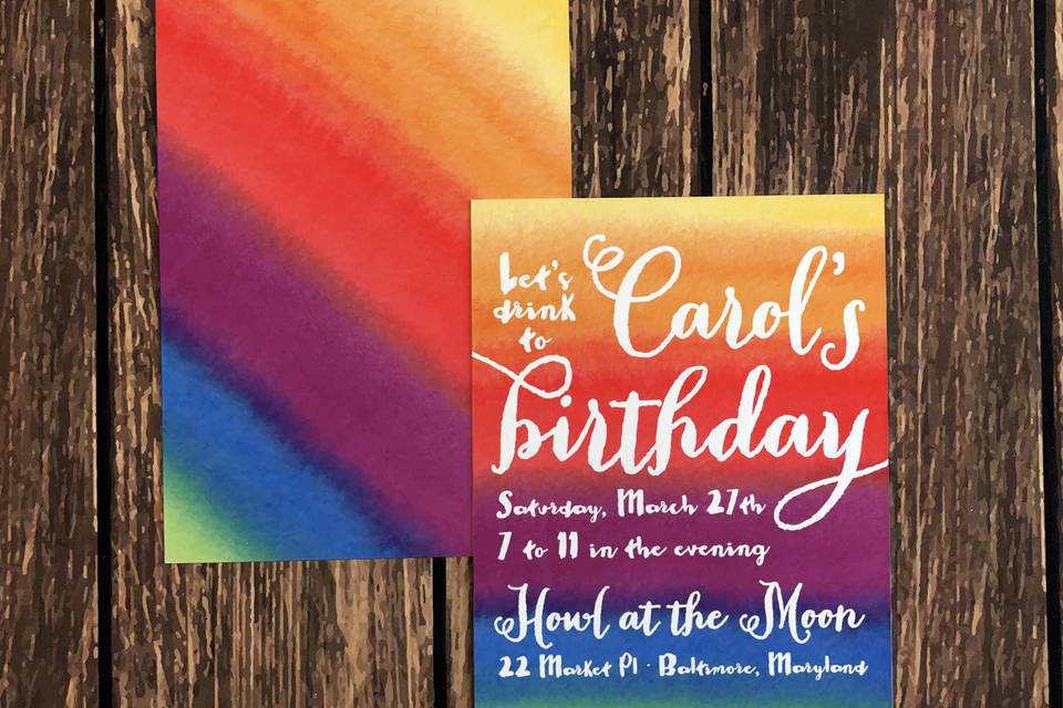 Rainbow birthday