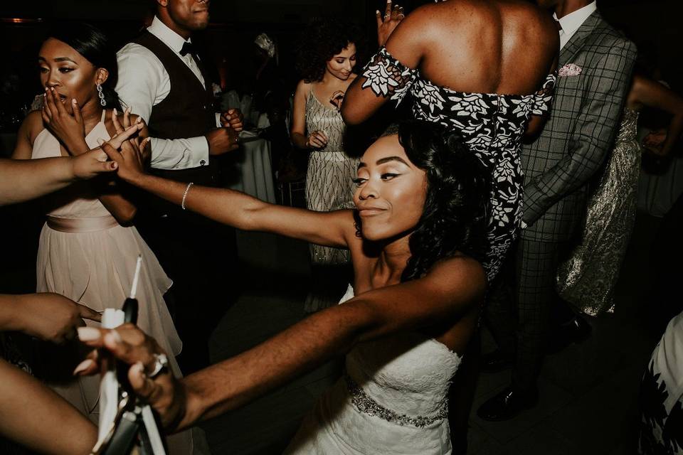 Bride at the dance floor