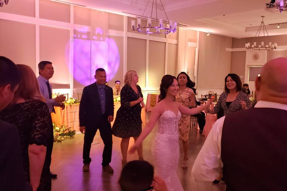 Dancing at reception