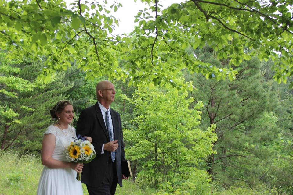 Walking down the aisle