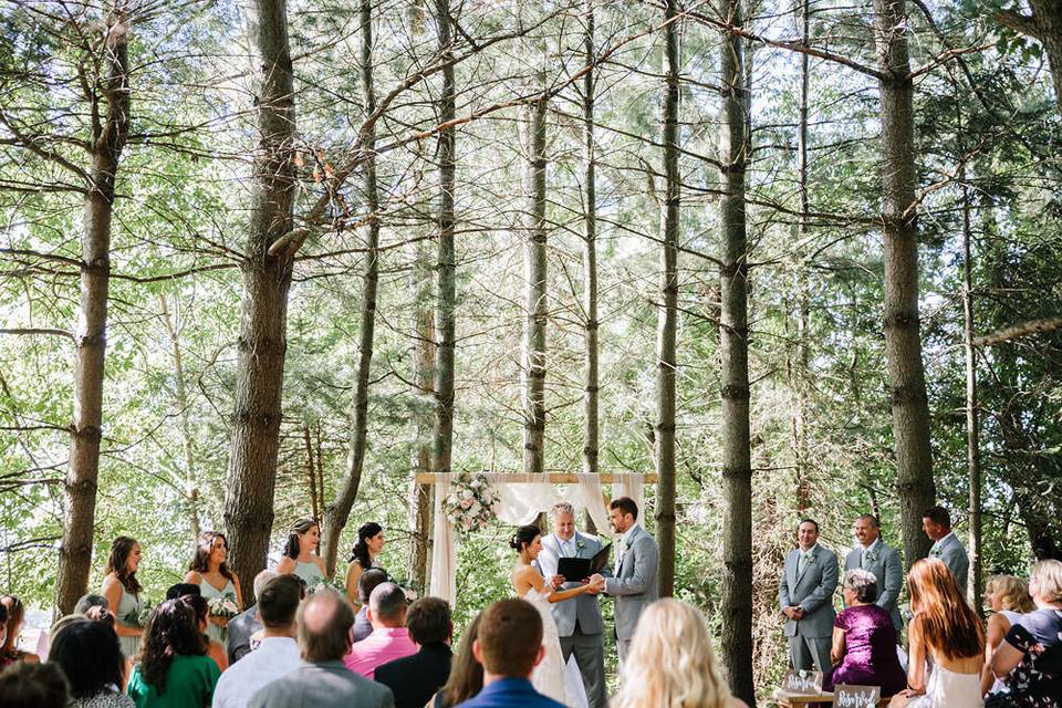A forest wedding