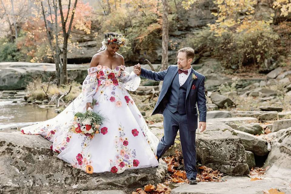 Couple walking