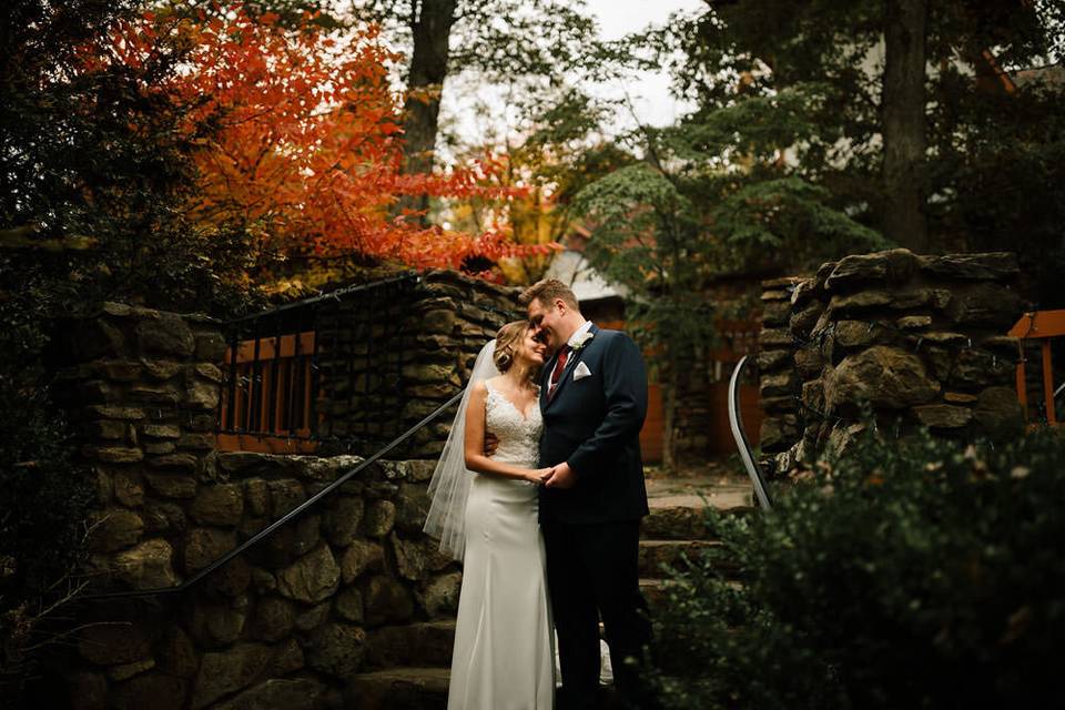 A fall castle wedding