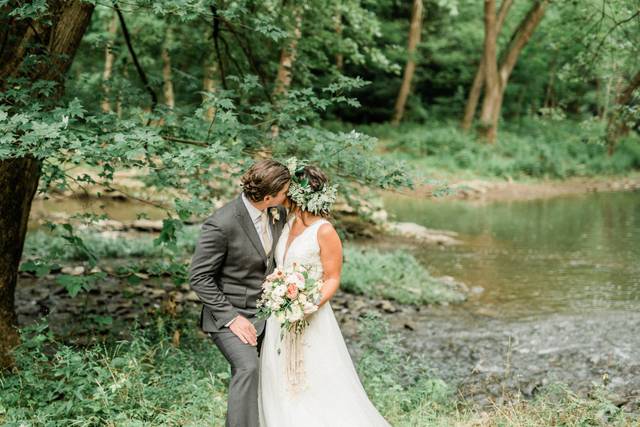 Couple at creek.