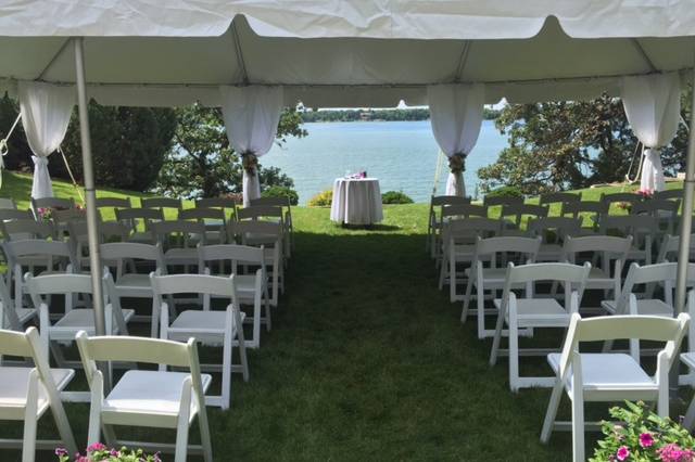 White  Padded chair ceremony