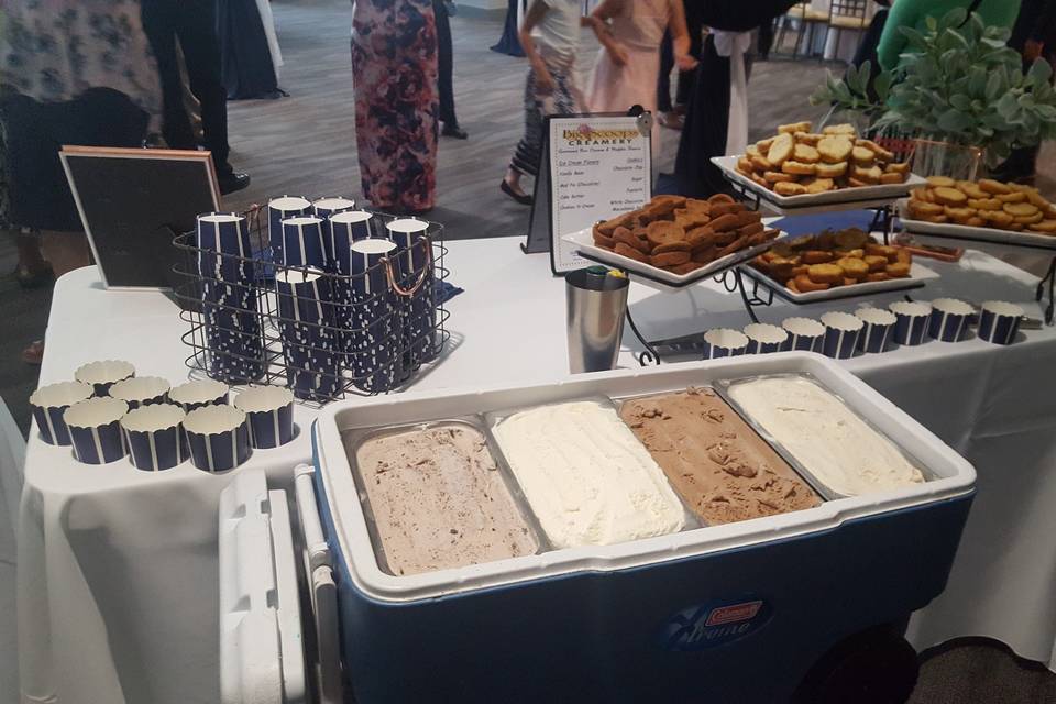 Ice cream social bar from Seattle Ice Cream Catering
