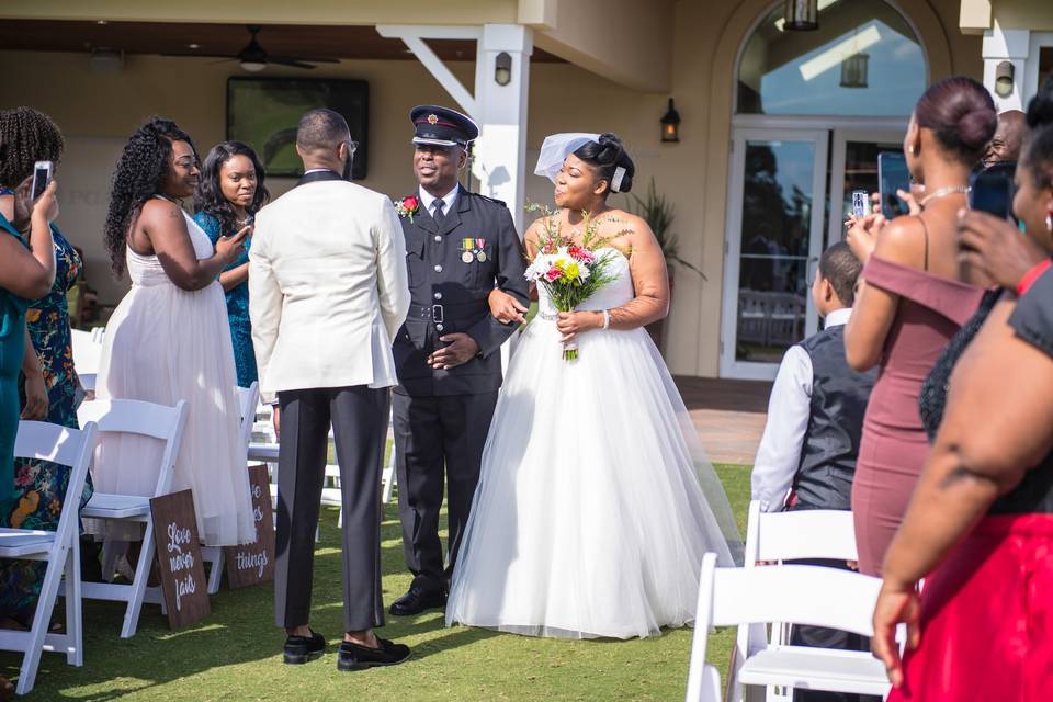 Military wedding