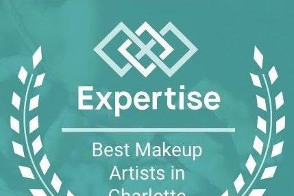 Voted Best Makeup Artist in Charlotte by Expertise, 2nd year in a row.