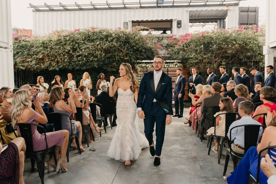 Walking down the aisle