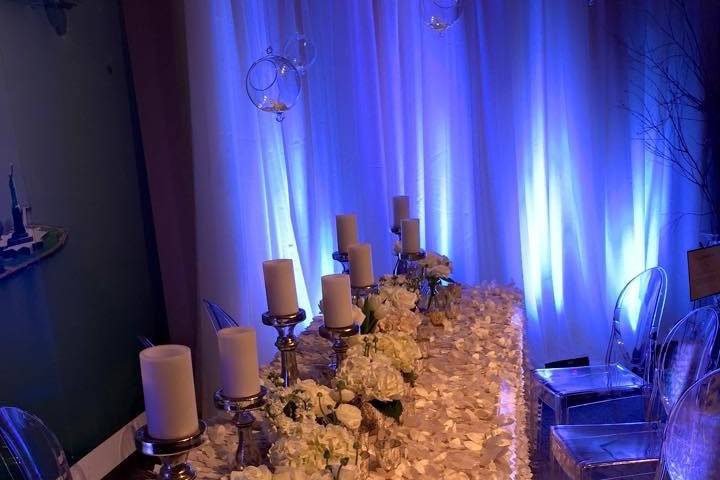 Wedding dining table