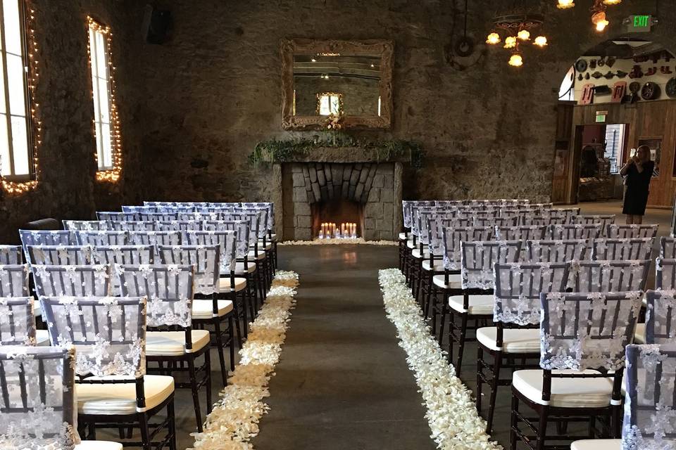 Petals on the aisle