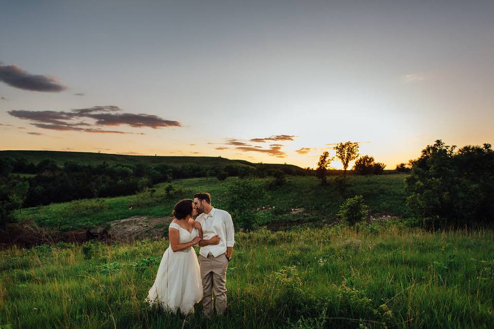 Couple kissing