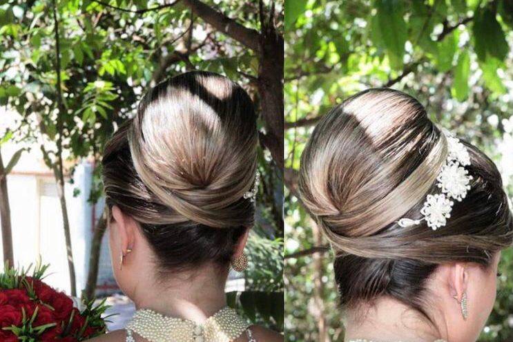 Sleek updo