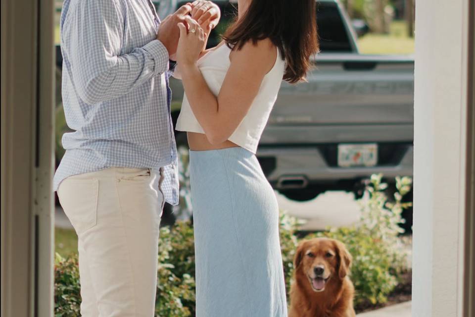 Engagement shoot with Noodle