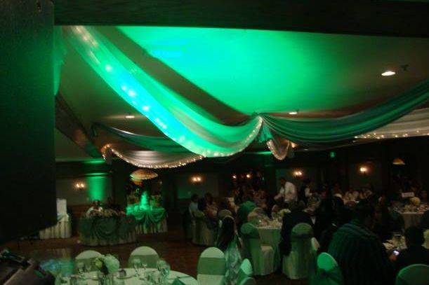Wedding reception area