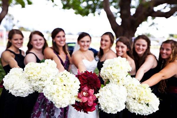 Bride & bridesmaids
