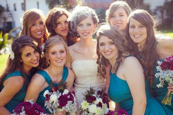 Bride & bridesmaids