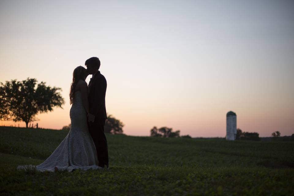 Sunset kiss