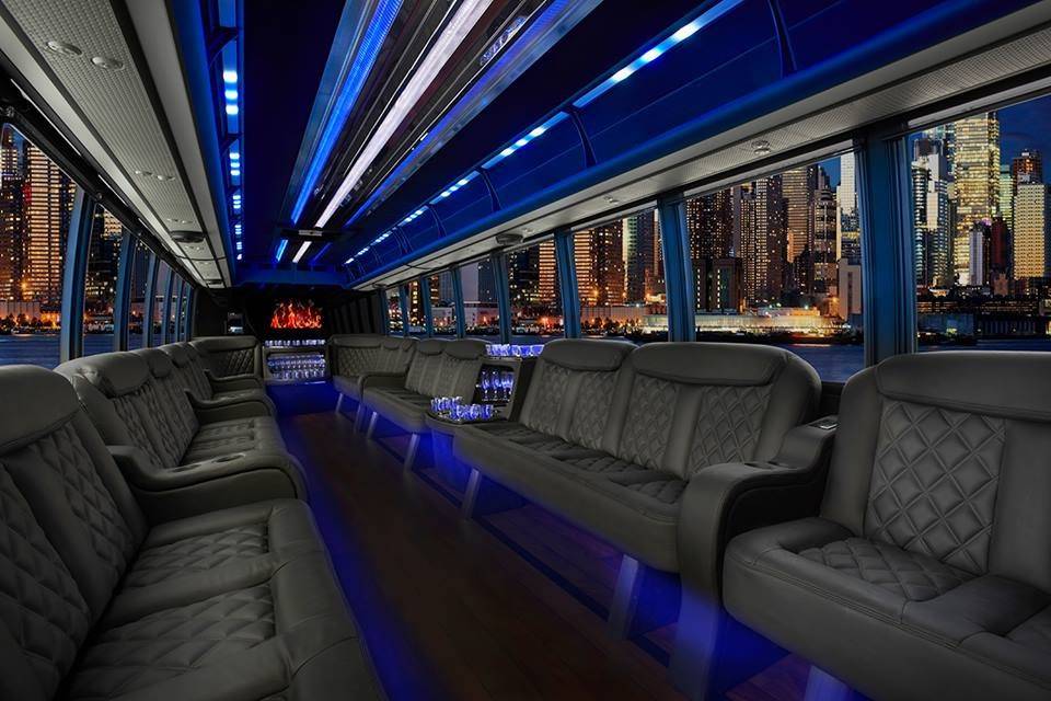 Interior New 2015 Party Bus for up to 30 passengers