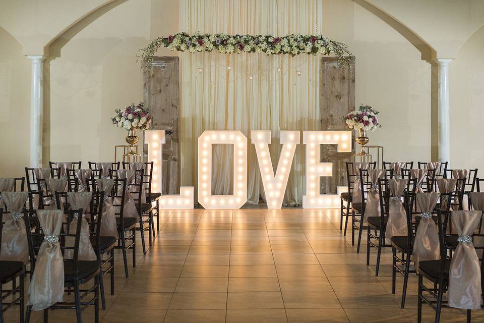 The wedding altar