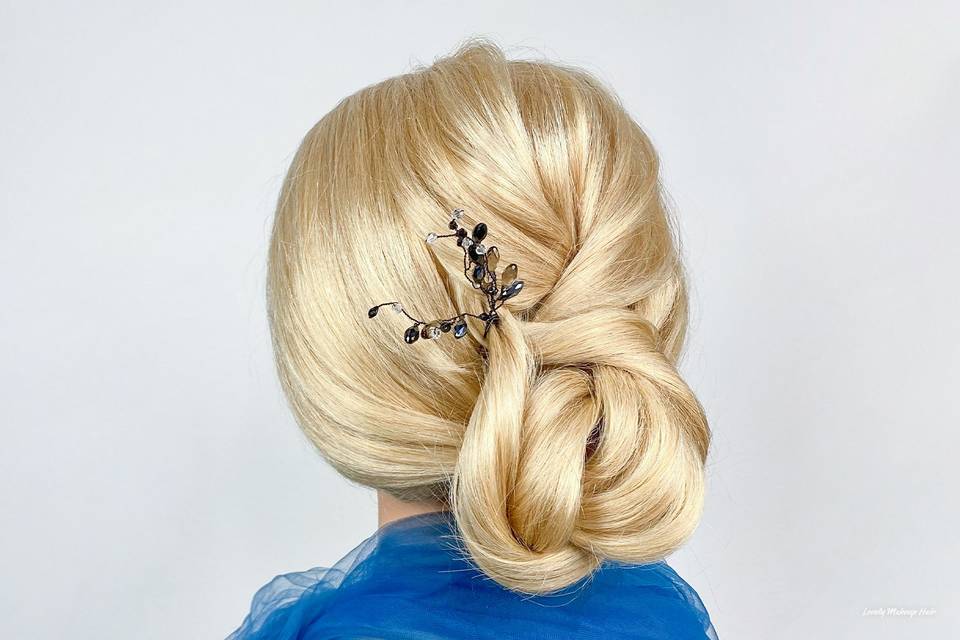 Twisted Bun Updo Hairstyle