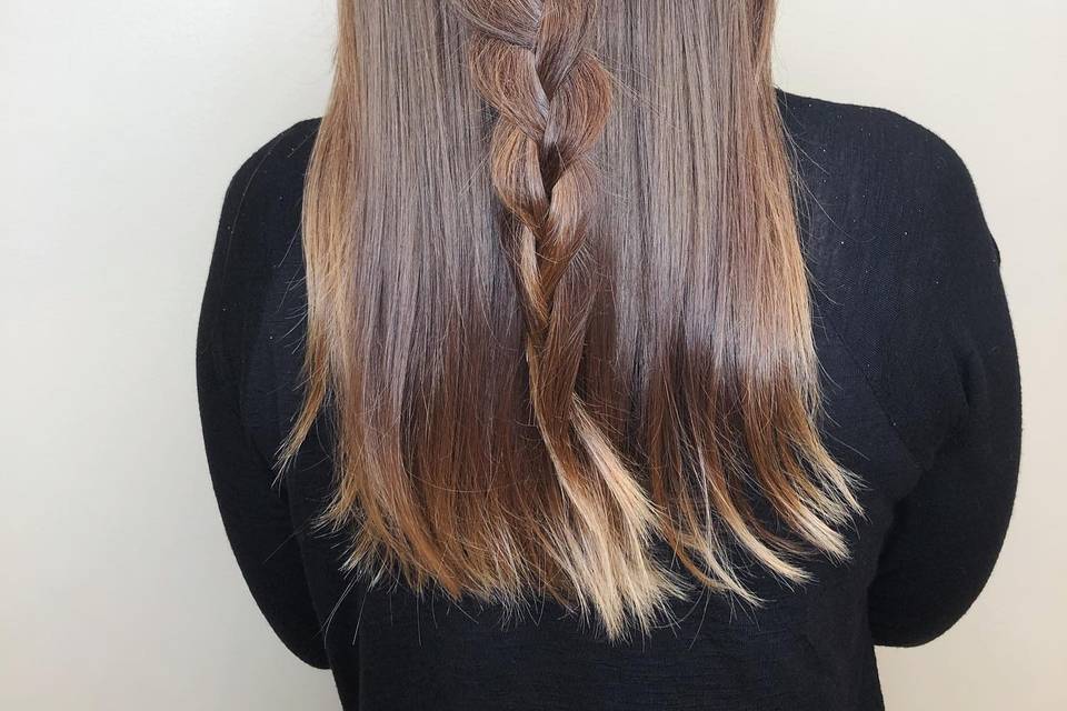 Plaited hairstyle