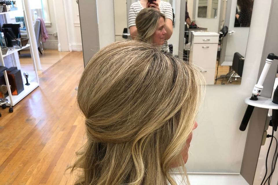 Soft Half Updo