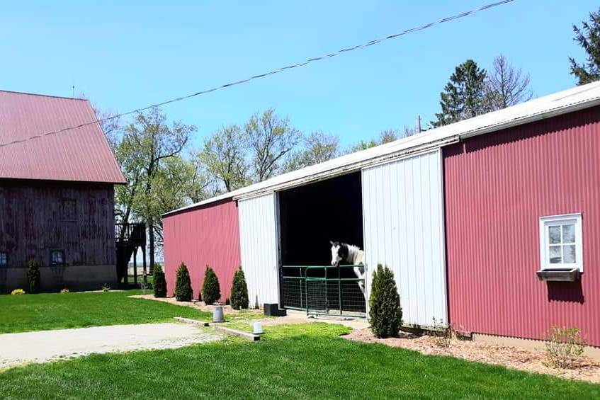 The Mora Farm horse stable