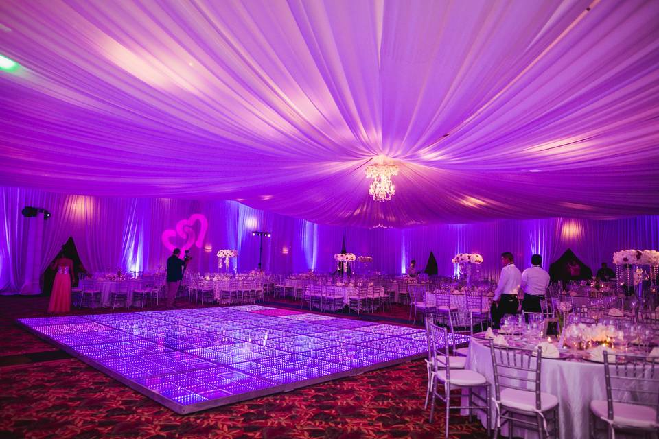 Beautiful wedding setup