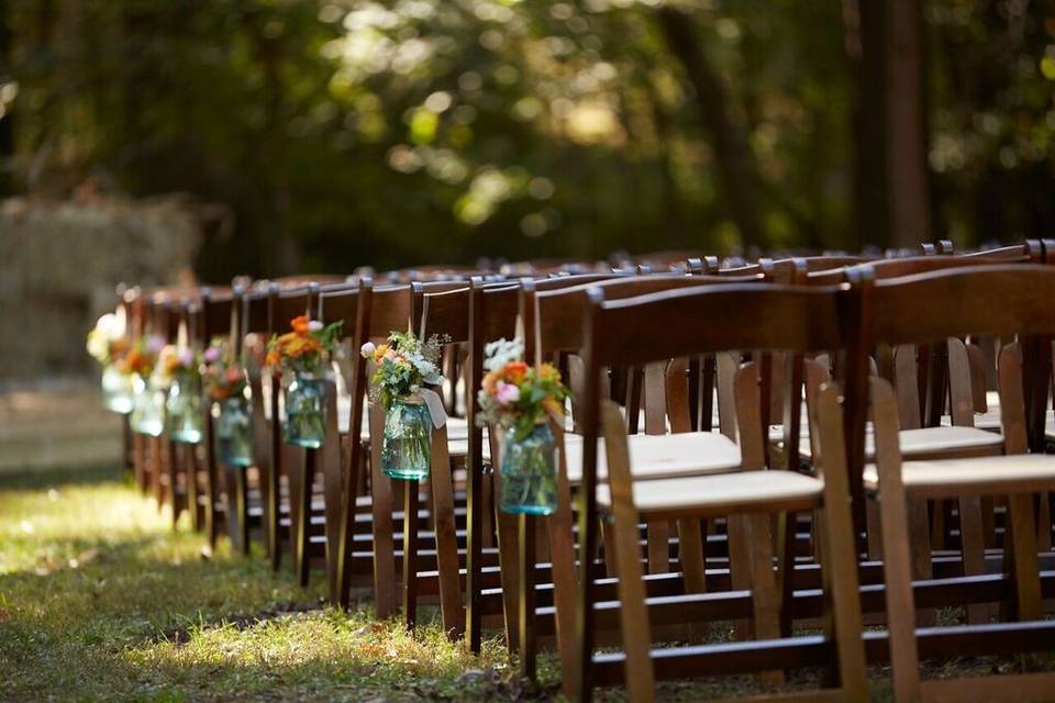 Fruitwood folding chair