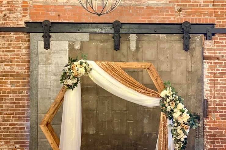 Hexagon Arch Decor