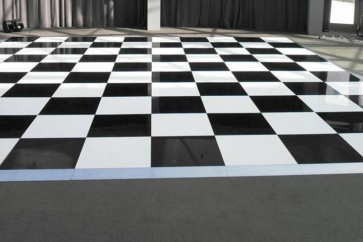 Checkered floor