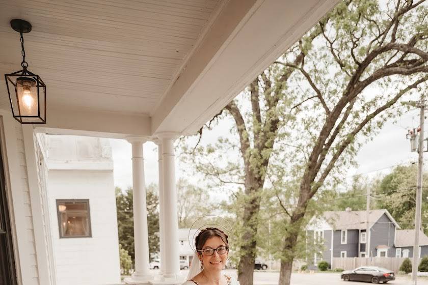 Front of the house bride