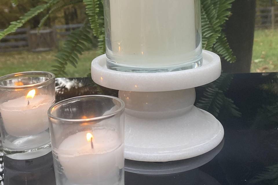 Marble Candle Pedestal