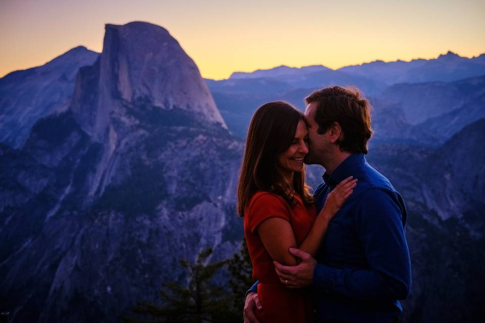 Yosemite wedding half dome