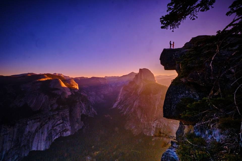 Yosemite wedding half dome