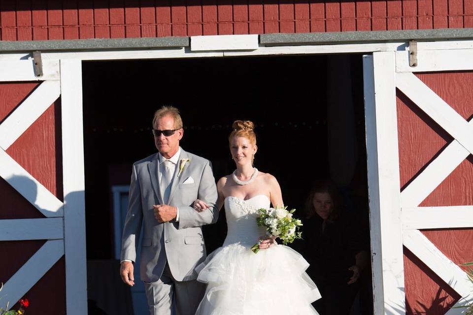 Walking down the aisle