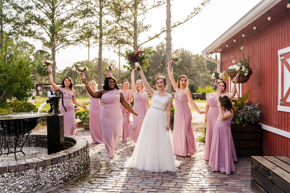 Bridal Party Courtyard