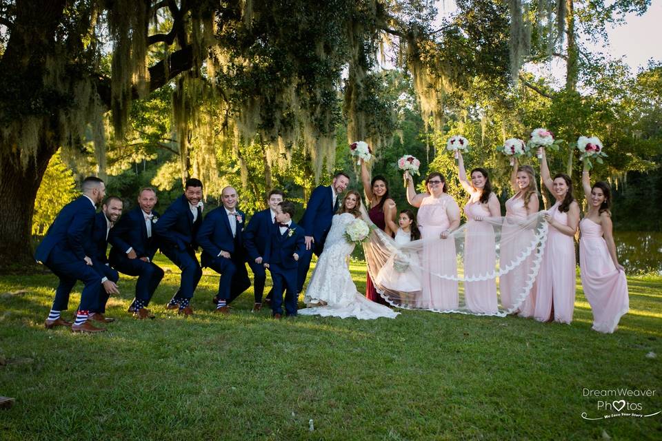 Couple and Bridal Party