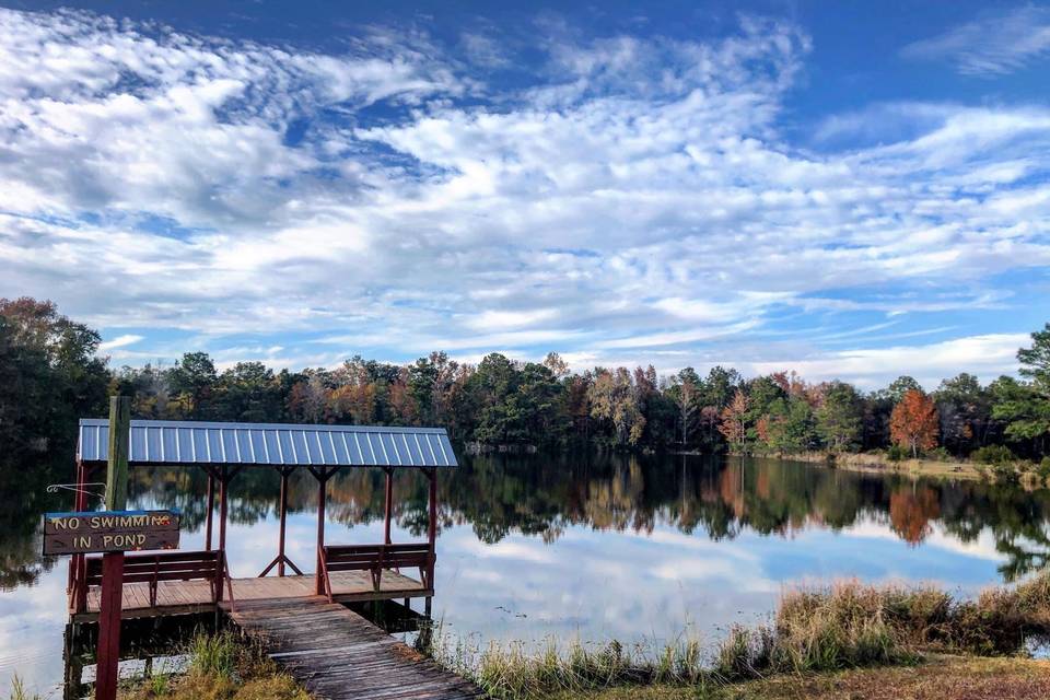 Water view beside Barn