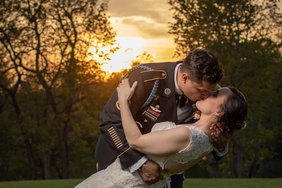 Couple with Canadian Geese